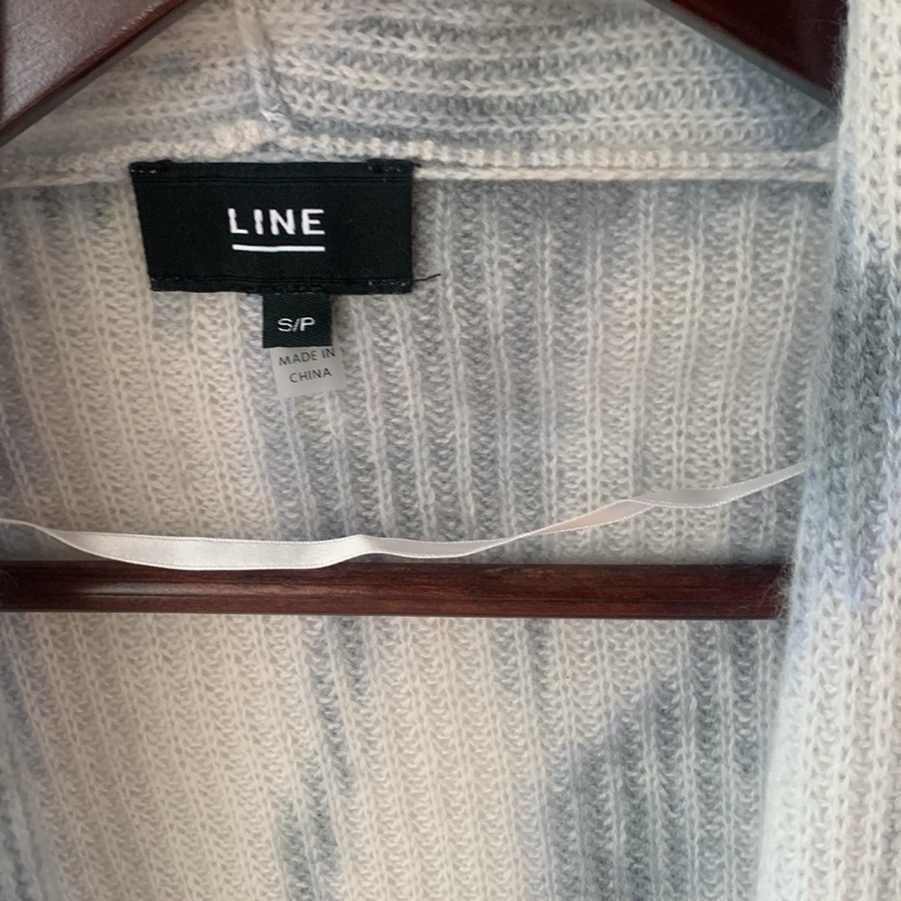 LINE 100% Cashmere Sweater Cardigan Tie Dye Size S - Picture 3 of 6